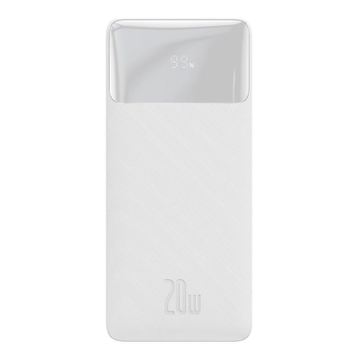 PowerBank Baseus Bipow 30000mAh, 2xUSB, USB-C, 20W (білий)