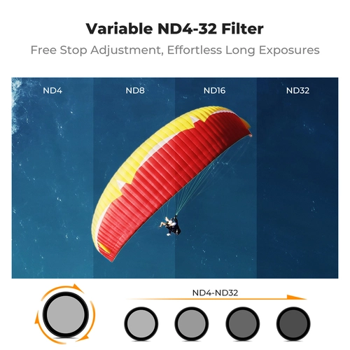 K&F Concept's VND4-32 filter for DJI Osmo Action 6 camera