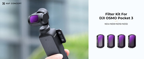Набір з 4 ND фільтрів K&F Concept для камери DJI Osmo Pocket 3