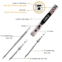 Przenośna lutownica OLED SEQURE SI012 Pro Max Kit z 1 grotem (końcówka SI-B2)