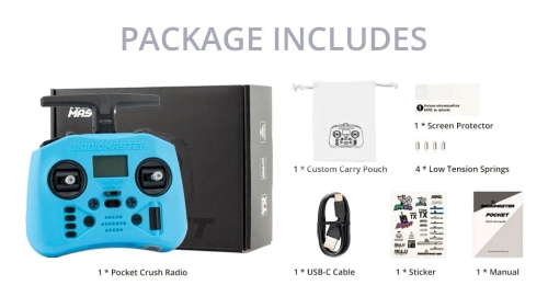 Kontroler RadioMaster Pocket Crush Edition ELRS - Biały