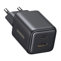 Ugreen X514 USB + USB-C, GaN, 20W network charger (black)