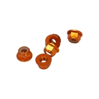 M5 Nylon Lock Nut Set - Various Colors, 5pcs (Color: Orange)