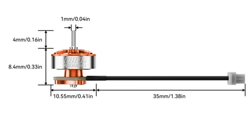 BetaFPV 0802 25000KV Brushless Motors (2026) 4-Pack | Air75 II Racing Series