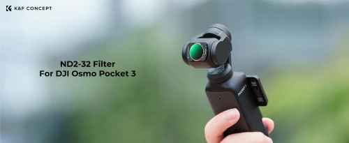 ND2-ND32 filter by K&F Concept for Osmo Pocket 3 camera DJI