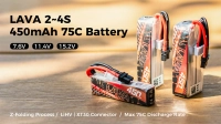 Акумулятор BetaFPV LAVA 4S 450mAh 75C - 1 шт.