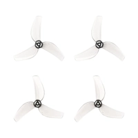 Śmigła Gemfan 1614 3-łopatkowe, wał 1.0mm - szare przezroczyste | seria Air75 II (4szt)