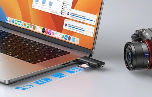 Картрідер USB-C/USB-A 2-в-1 Ugreen CM803, SD+TF 312 МБ/с