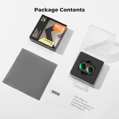 Filtr CPL marki K&F Concept do kamery DJI Osmo Pocket 4P
