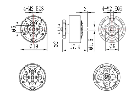 Silnik Pilotix 1405 4800KV