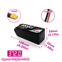CNHL 2200mAh 22.2V 6S 40C (Black) XT60 Battery