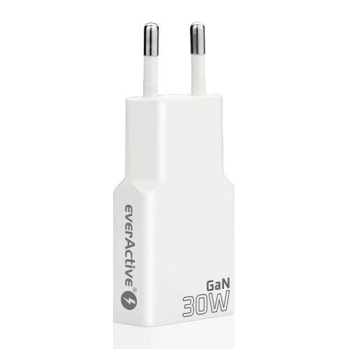 EverActive GaN SUPER SLIM SC-385Q power charger with two USB-C PD 30W slots