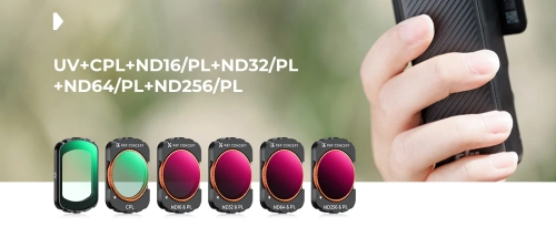 K&F Concept set of 6 UV+CPL+ND/PL filters for camera DJI Osmo Pocket 3