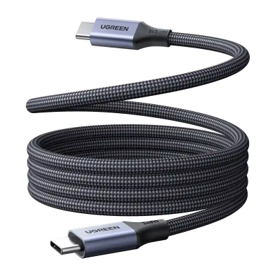 Кабель UGREEN L537 USB-C PD 240 Вт, 0,5 м (сірий)