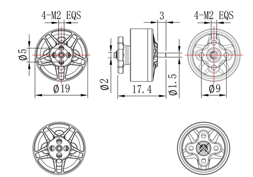 Двигун Pilotix 1405 3200KV
