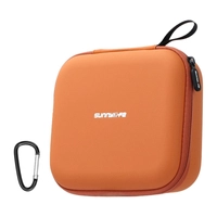 Skórzane etui Sunnylife z kieszenią z siatki do DJI Neo 2 (pomarańczowe)