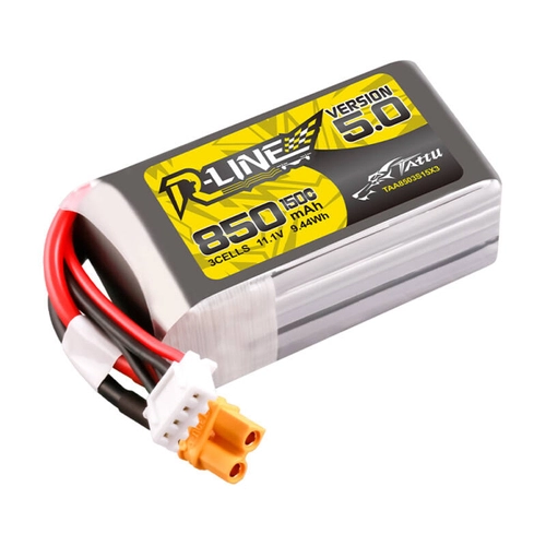 Tattu R-Line Battery Version 5.0 850mAh 3S 11.1V 150C XT30U-F