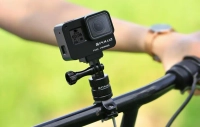 Aluminiowy uchwyt rowerowy Puluz do kamer sportowych z obrotem 360 stopni