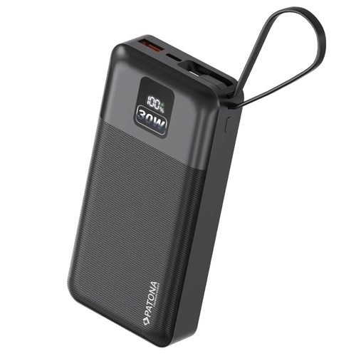 Портативний зарядний пристрій PATONA Premium Stark 6.0 PD 30 Вт 20000 мА·год — з кабелем USB-C