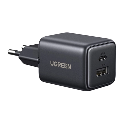 Ugreen X514 USB + USB-C, GaN, 20W network charger (black)